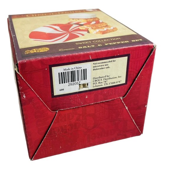 Cracker Barrel Salt And Pepper Ginger Mint Sweet Collection Original Stopper - Picture 9 of 10